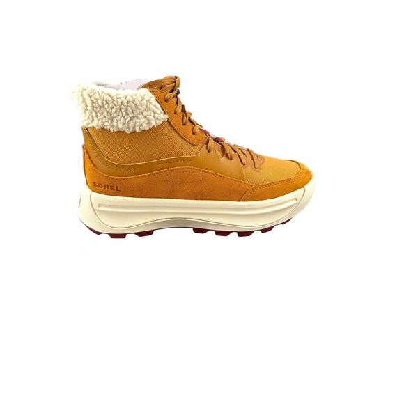 Sorel X Calia Ona 503 Mid Fur Cozy Sneaker Boot Sz 6.5 Canyon Gold /ceramic NIB - Picture 6 of 12